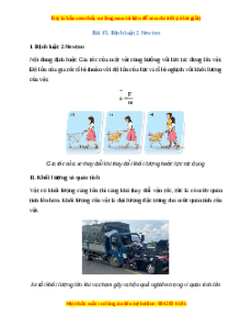 Lý thuyết Vật lý 10 Kết nối tri thức Bài 15: Định luật 2 Newton