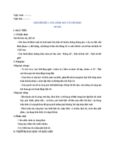 Giáo án chuyên đề Lịch sử 10 Kết nối tri thức