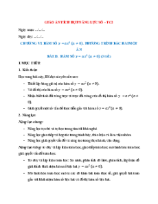 Giáo án học kì 2 Toán 9 Kết nối tri thức (năng lực số)