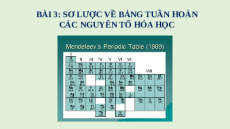 Giáo án Powerpoint Bài 3: Sơ lược về bảng tuần hoàn các nguyên tố hóa học KHTN 7 Cánh diều