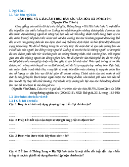 Ngữ liệu ngoài sgk lớp 9 phần Văn bản thông tin