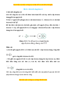 Lý thuyết Liên kết cộng hóa trị Hóa 10 Cánh diều