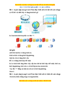 Giải Sgk Toán lớp 3 Bài 7: Ôn tập hình học và đo lường (Kết nối tri thức)