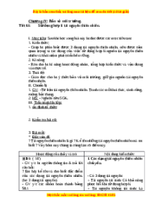 Giáo án Sử dụng hợp lí tài nguyên thiên nhiên Sinh học 9