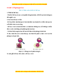 Lý thuyết Tin học 10 Kết nối tri thức Bài 12: Phần mềm thiết kế đồ hoạ