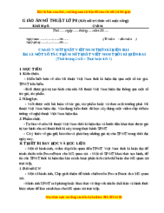 Giáo án Bài 13 Mĩ thuật 8 Kết nối tri thức: Một số tác giả, tác phẩm mĩ thuật Việt Nam thời kì hiện đại