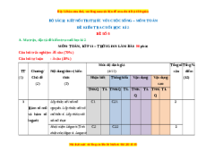 Đề thi cuối kì 2 Toán 11 Kết nối tri thức (Đề 8)