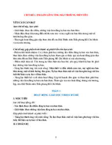 Giáo án HĐTN lớp 4 Chân trời sáng tạo (Bản 1)