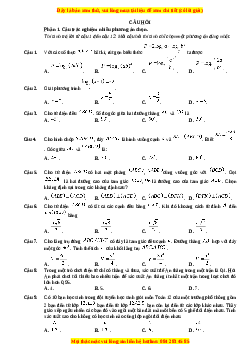 Đề thi Toán 11 Cuối kì 2 Cánh diều cấu trúc mới (Đề 10)