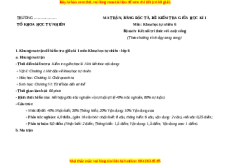 Đề thi giữa kì 1 KHTN 6 Kết nối tri thức (song song)- Đề 1