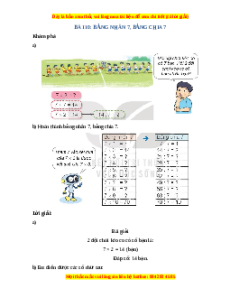 Giải Sgk Toán lớp 3 Bài 10: Bảng nhân 7, bảng chia 7 (Kết nối tri thức)