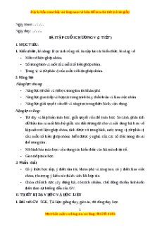 Giáo án Bài tập cuối chương 5 Toán 11 Chân trời sáng tạo