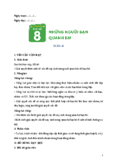 Giáo án Tuần 32 Hoạt động trải nghiệm lớp 5 Cánh diều