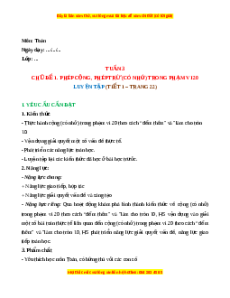 Giáo án Luyện tập (Trang 22) Toán lớp 2 Cánh diều