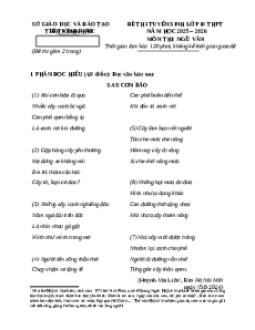 Đề minh họa thi vào lớp 10 Ngữ văn 2025 - Phòng GD&ĐT Vĩnh Phúc