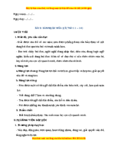 Giáo án Dàn nhạc mùa hè Tiếng việt 2 Chân trời sáng tạo