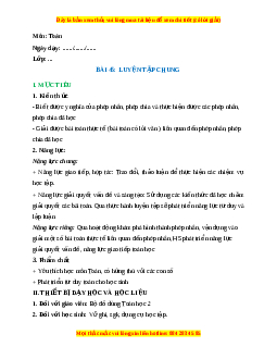 Giáo án Luyện tập chung trang 27 Toán lớp 2 Kết nối tri thức