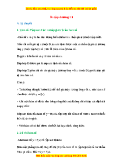 Tổng hợp lý thuyết Toán 10 chân trời sáng tạo Chương 3