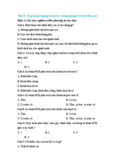 Trắc nghiệm Bài 25: Ứng dụng công nghệ sinh học trong phòng, trị bệnh thủy sản Công nghệ 12 Lâm nghiệp-Thủy sản Kết nối