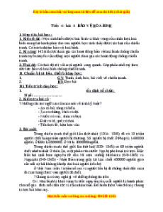 Giáo án Bài 4 GDCD 9: Bảo vệ hòa bình