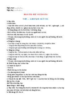 Giáo án Bài 9: Tùy bút và tản văn Cánh diều