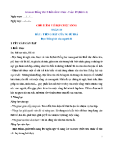 Giáo án Tiếng Việt lớp 5 Kết nối tri thức Học kì 2