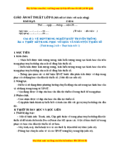 Giáo án Bài 4 Mĩ thuật 8 Kết nối tri thức: Thiết kế trang phục với hoa văn dân tộc thiểu số