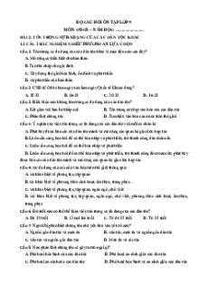 Câu hỏi ôn tập + Đề kiểm tra GDCD 8 Bài 2 (chung cho ba sách)