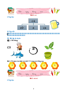 Bài tập hàng ngày Tiếng Việt lớp 1 Cánh diều (cả năm)
