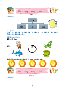 Bài tập hàng ngày Tiếng Việt lớp 1 Cánh diều (cả năm)