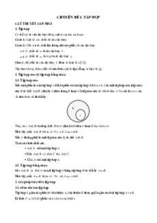 Chuyên đề ôn thi ĐGNL ĐHQG TP.HCM VACT phần Toán học