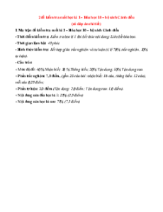 Bộ 12 đề thi cuối kì 1 Hóa học 10 Cánh diều Cấu trúc mới