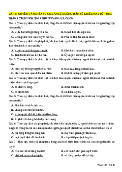 Trắc nghiệm Bài 15 Kinh tế pháp luật 11 Đúng-Sai, Trả lời ngắn: Quyền và nghĩa vụ của  công dân về khiếu nại, tố cáo