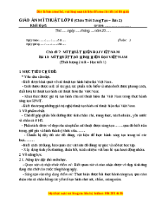 Giáo án Bài 13 Mĩ thuật 8 Chân trời sáng tạo (Phiên bản 2): Mĩ thuật tạo hình hiện đại Việt Nam