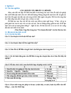 Ngữ liệu ngoài sgk lớp 6 phần Truyện đồng thoại