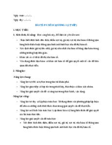 Giáo án Bài tập cuối chương 1 Toán 12 Kết nối tri thức