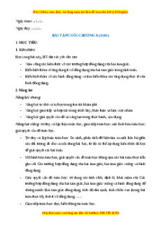 Giáo án Toán 8 Bài tập cuối chương 8 Chân trời sáng tạo