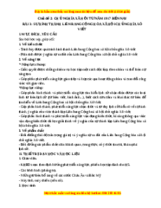 Giáo án Bài 3 Lịch sử 11 Kết nối tri thức (2024): Sự hình thành Liên bang Cộng hóa xã hội chủ nghĩa Xô Viết