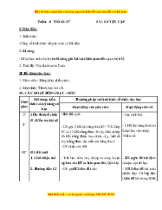 Giáo án Bài 17 Toán lớp 5: Luyện tập (Trang 19)