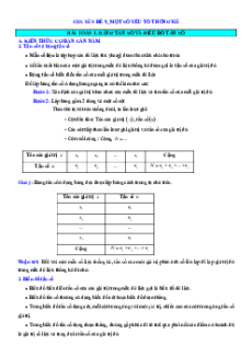 Chuyên đề 9. Một số yếu tố thống kê