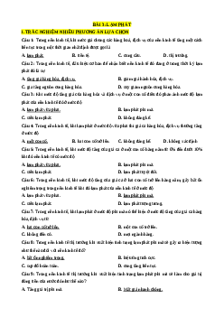 Trắc nghiệm Bài 3 Kinh tế pháp luật 11 Đúng-Sai, Trả lời ngắn: Lạm phát