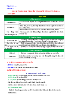 Giáo án Bài 28 Địa lí 11 Cánh diều (2024): Thực hành: Đọc bản đồ; phân tích số liệu, tư liệu và viết báo cáo về tình hình phát triển kinh tế Ô-Xtrây-Li-a