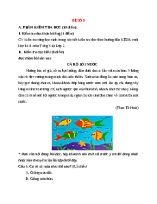 Đề thi học kì 2 Tiếng Việt lớp 2 Cánh diều (Đề 8)