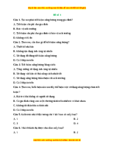 Đề thi giữa kì 1 Công nghệ 6 Kết nối tri thức (Đề 1)