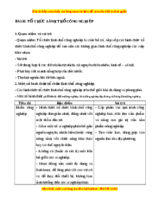 Lý thuyết Bài 30 Địa lý 10 Chân trời sáng tạo: Tổ chức lãnh thổ công nghiệp