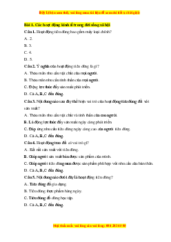 Bộ trắc nghiệm Kinh tế pháp luật 10 Cánh diều (có đáp án)