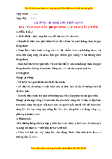 Giáo án Tam giác đều. Hình vuông. Lục giác đều Toán 6 Cánh diều