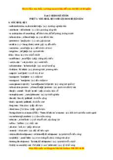 Trắc nghiệm Unit 2: Urbanization Tiếng Anh 12 - Bùi Văn Vinh