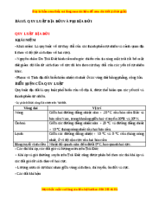 Lý thuyết Bài 15 Địa lí 10 Cánh diều: Quy luật địa đới và phi địa đới