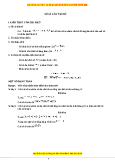 Chuyên đề Số và cấu tạo số Toán lớp 3 nâng cao Kết nối tri thức